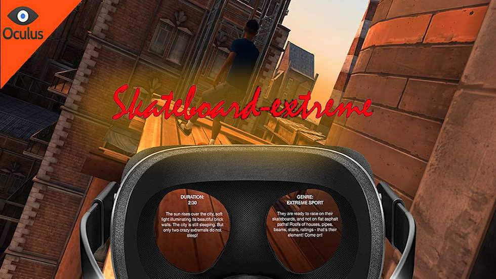 VR Ride movie: Skateboard